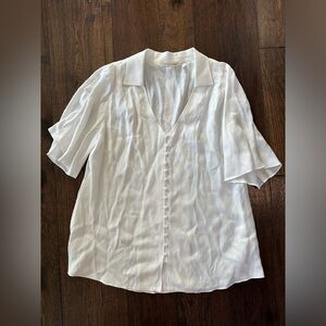 Soft Surroundings White Button Blouse- size Large